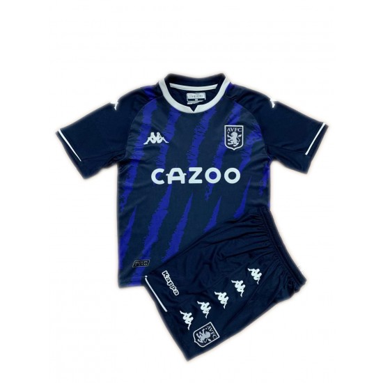 Camisola Aston Villa Criança Equipamento Terceiro 2021-2022 Manga Curta